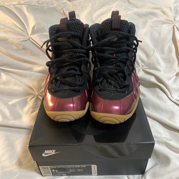 Nike Foamposites - Maroon - size 5Y - Picture 5 of 8